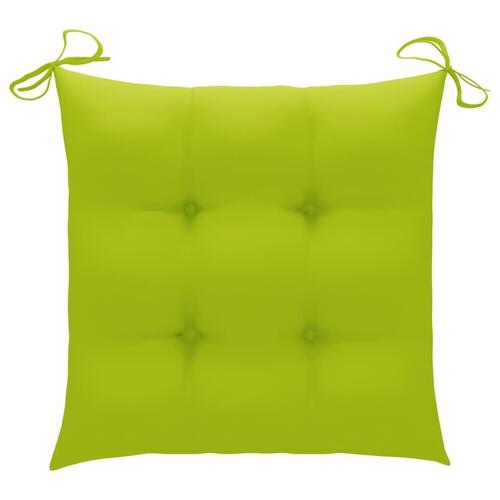 Foldbare havestole 2 stk. med hynder bambus