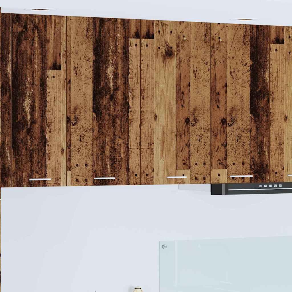 Hængeskab Riga Gammelt træ 80 x 31 x 80 cm Konstrueret træ billede