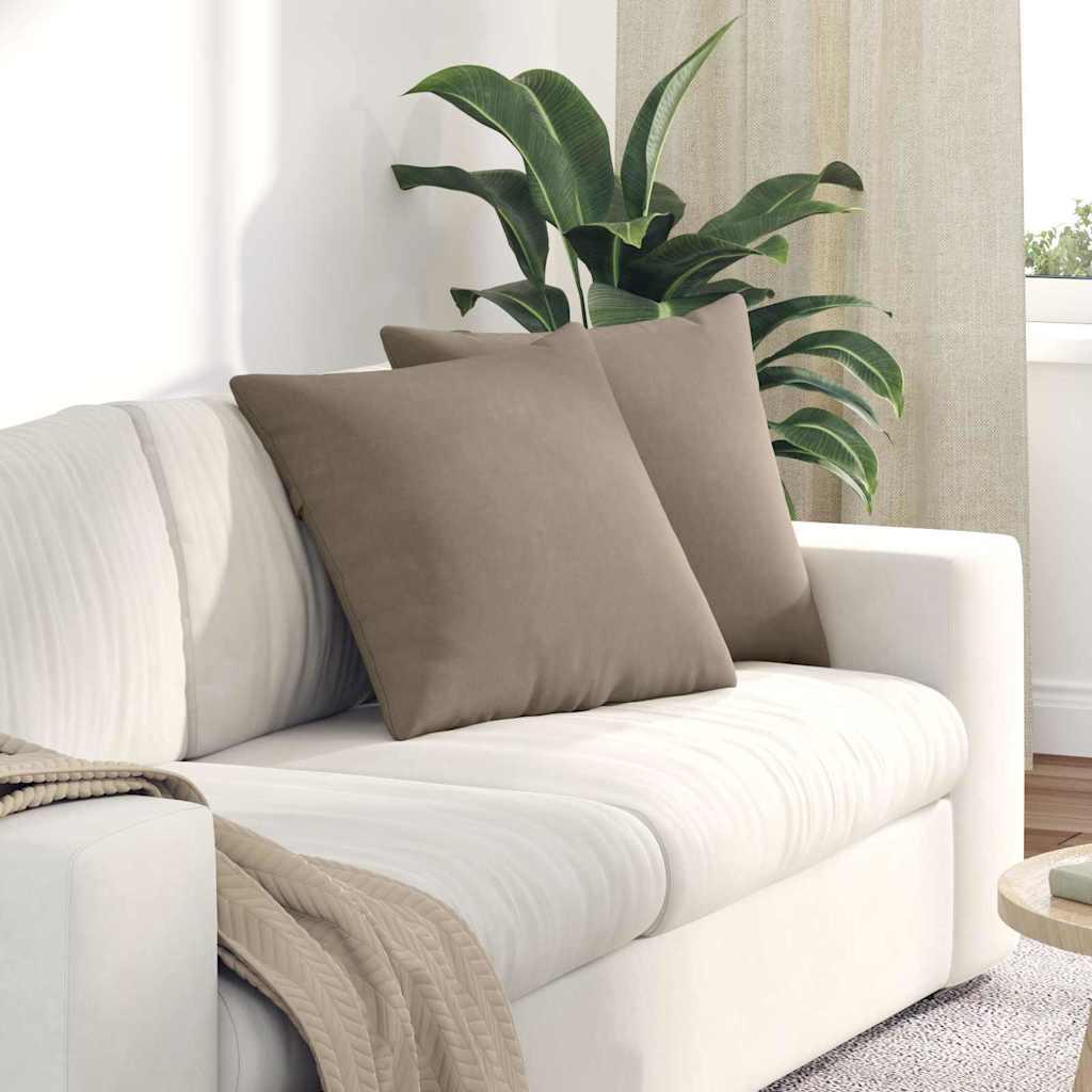 Sofa puder Gråbrun Stof billede