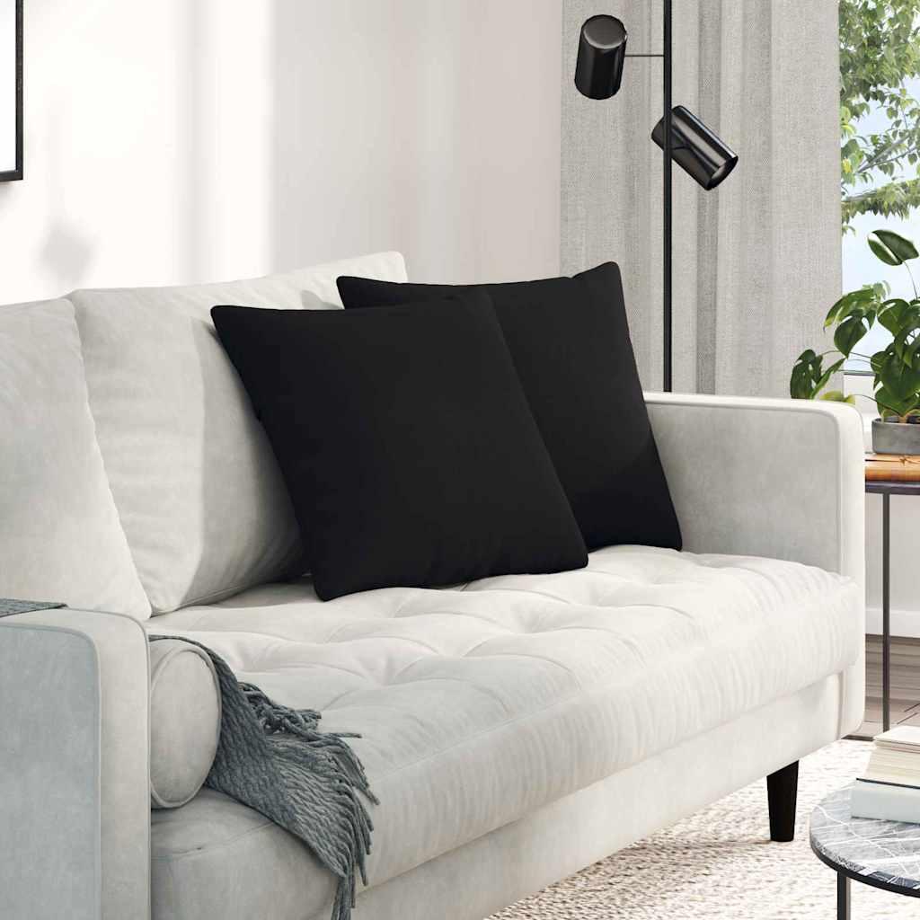 Sofa puder Sort Stof billede