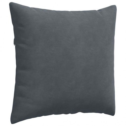 Sofapuder 2 stk Mørkegrå 45 x 45 cm Velourstof