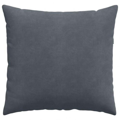 Sofapuder 2 stk Mørkegrå 45 x 45 cm Velourstof