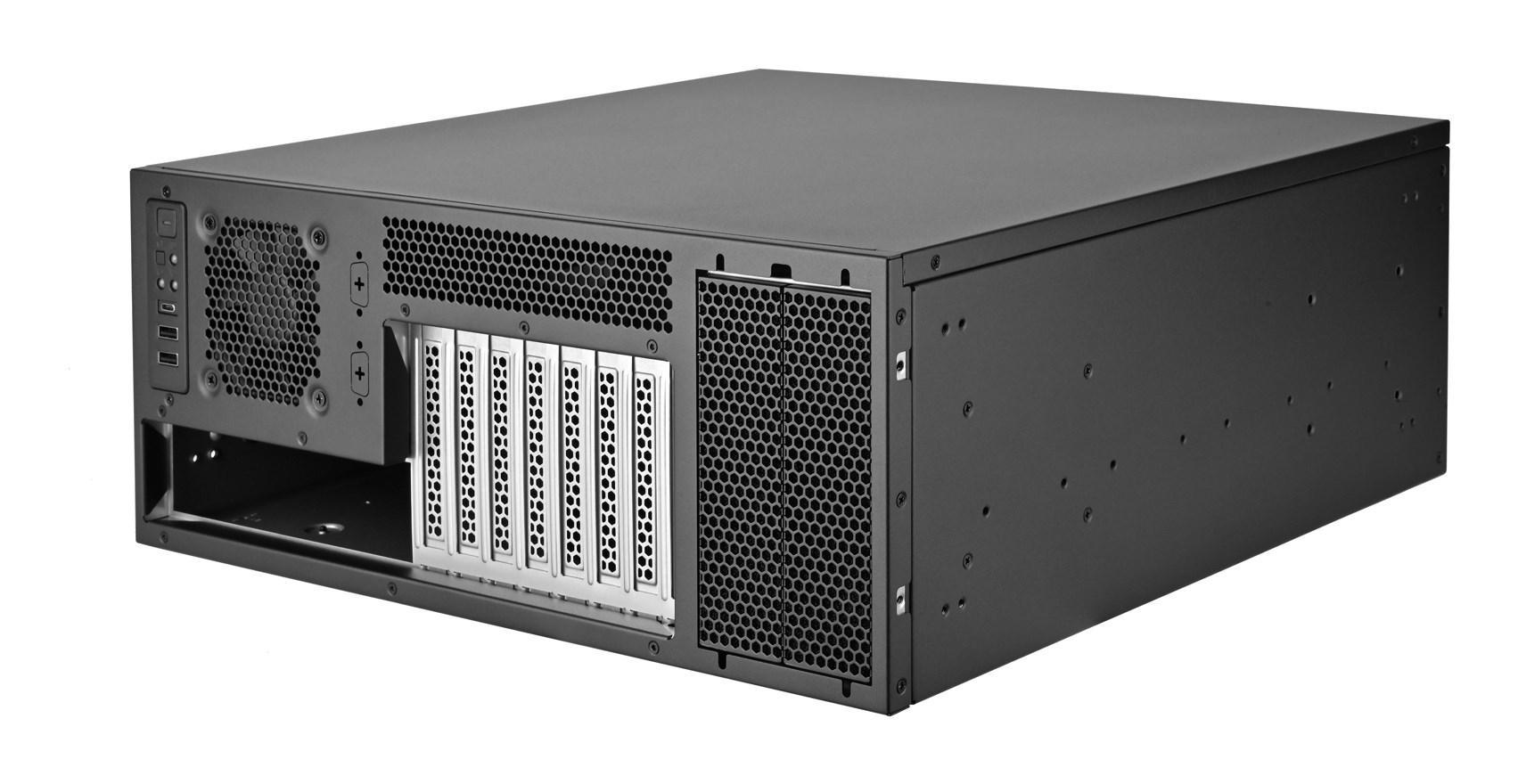 Serverkabinett 4U SilverStone RM46-502-I – sort rack billede