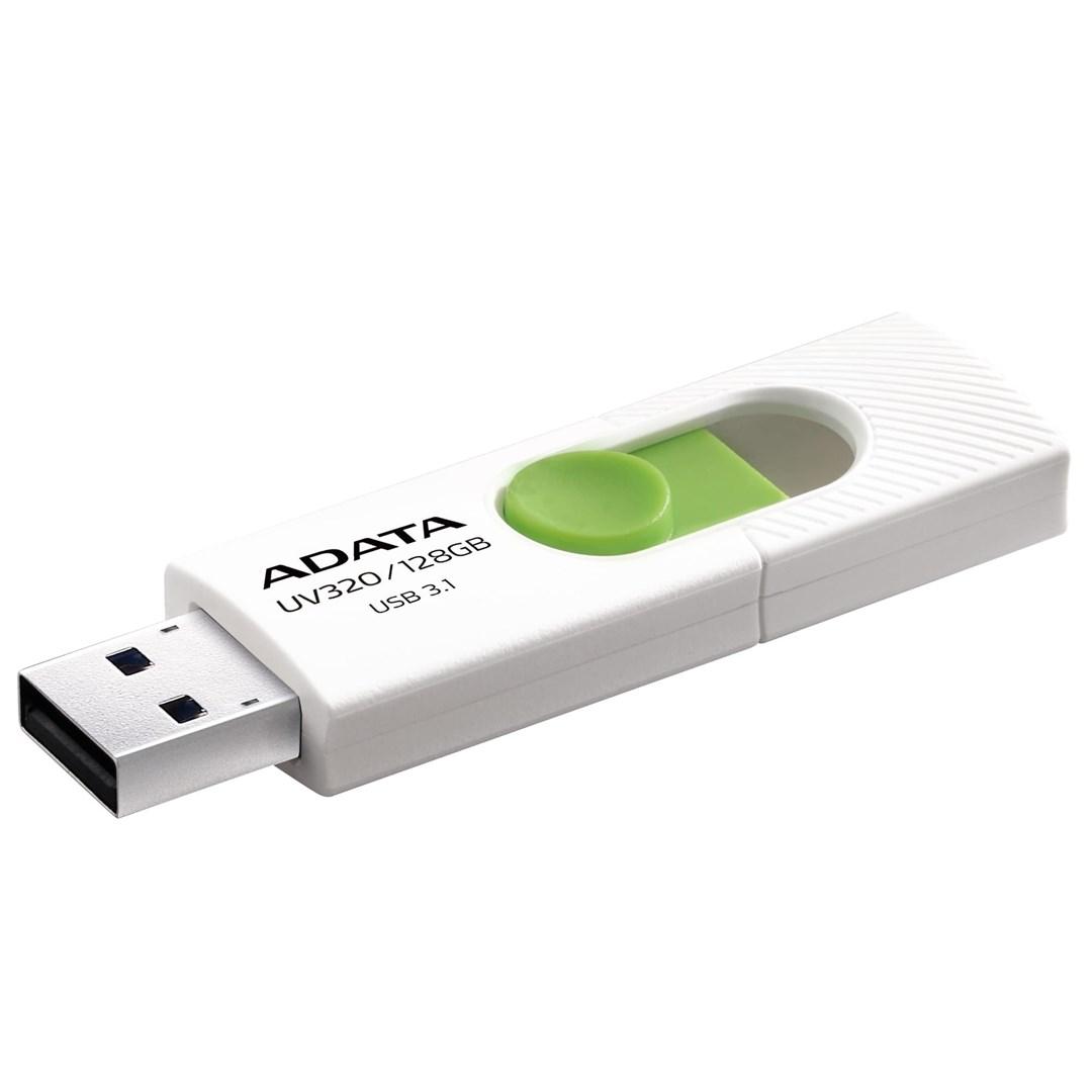USB stik ADATA UV320 128 GB - USB 3.2 Gen 1 (Type‑A) - grøn/hvid billede