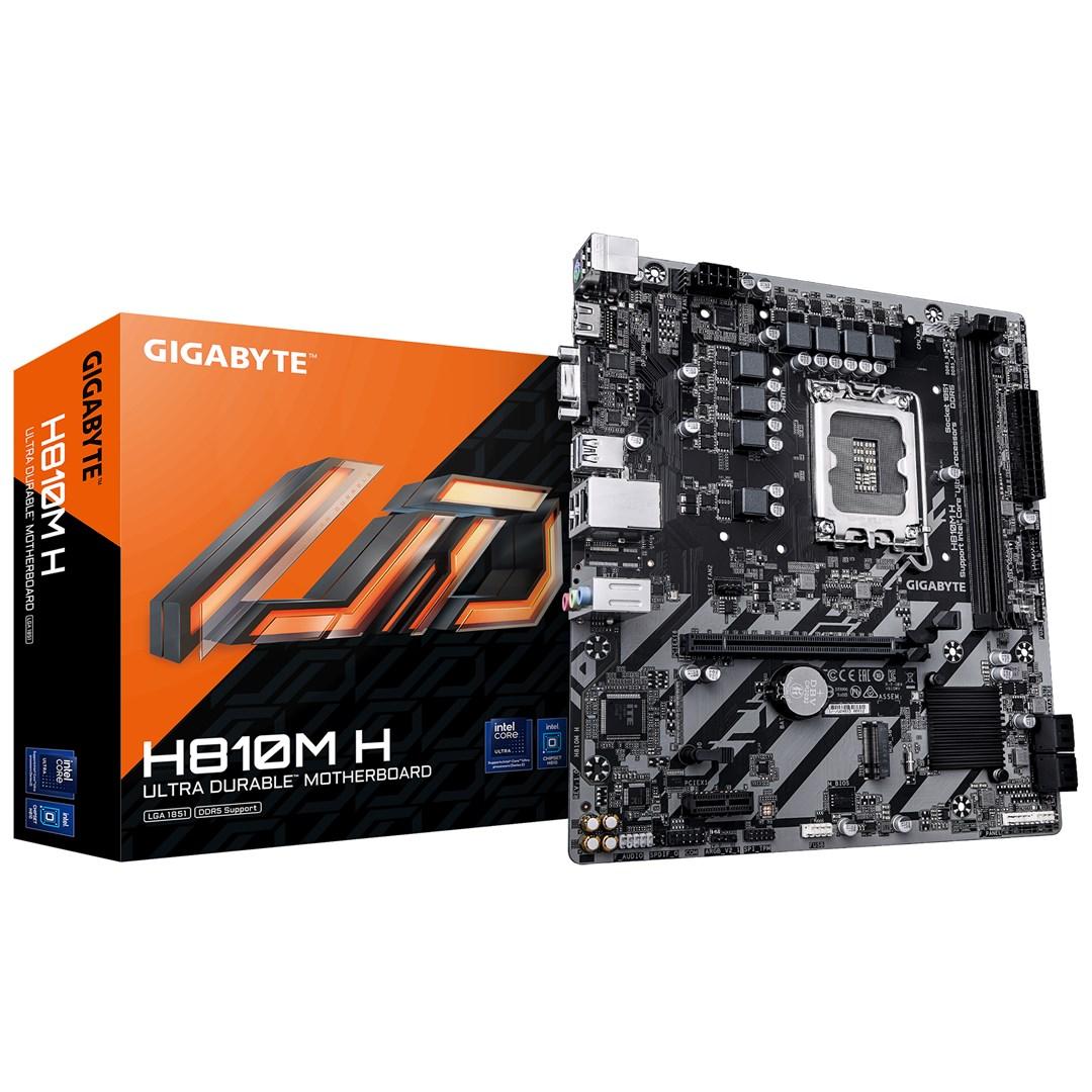 Bundkort Gigabyte H810M H - LGA 1851, DDR5, PCIe 4.0 M.2, 1 GbE, USB 3.2 Gen 1