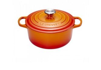 Gryde af støbejern Le Creuset - 4,2 l, 24 cm, orange billede