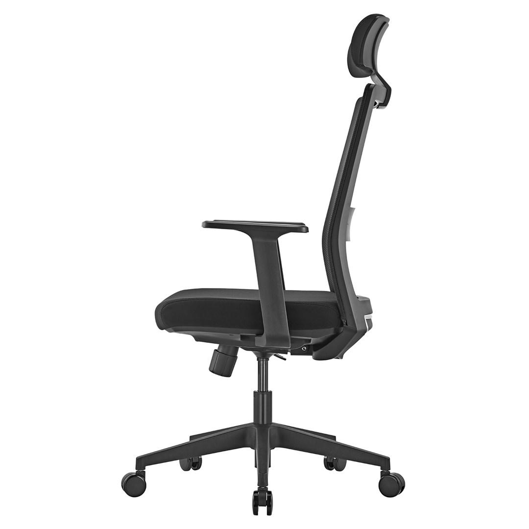 Kontorstol ergonomisk høj ryg – Ergo Office ER-425, sort, 150 kg billede