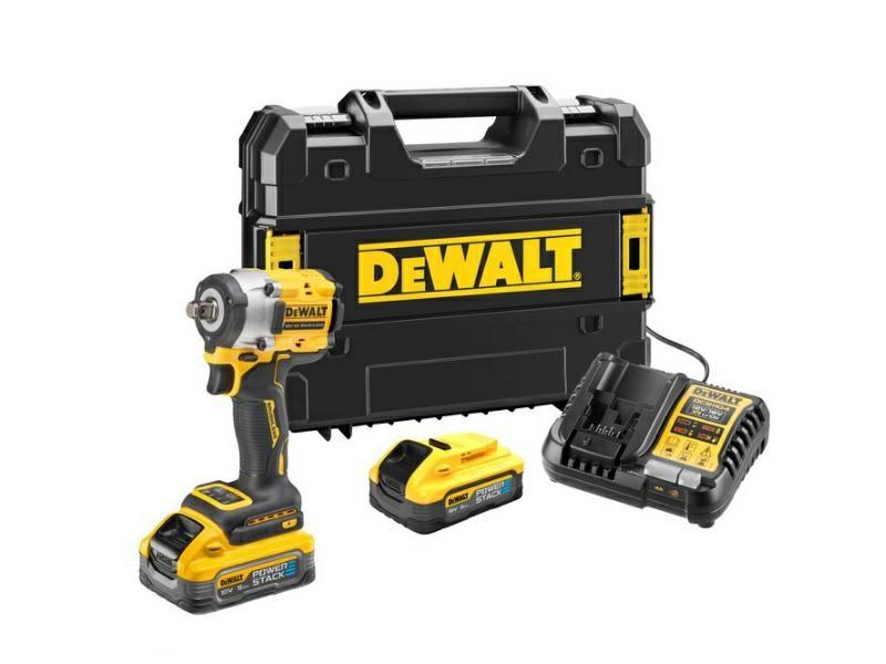 Slagnøgle 18V DeWALT XR Compact 1/2" - 2x5,0 Ah Powerstack + lader og kuffert billede