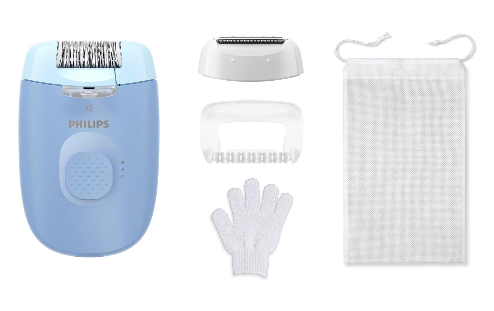 Epilator med ledning Philips Series 4000 BRE247/00 - blå