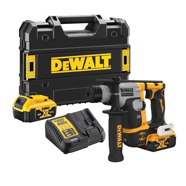 Borehammer 18V XR børsteløs 1,4 J - DeWALT, 2×5,0 Ah, kuffert, lader billede