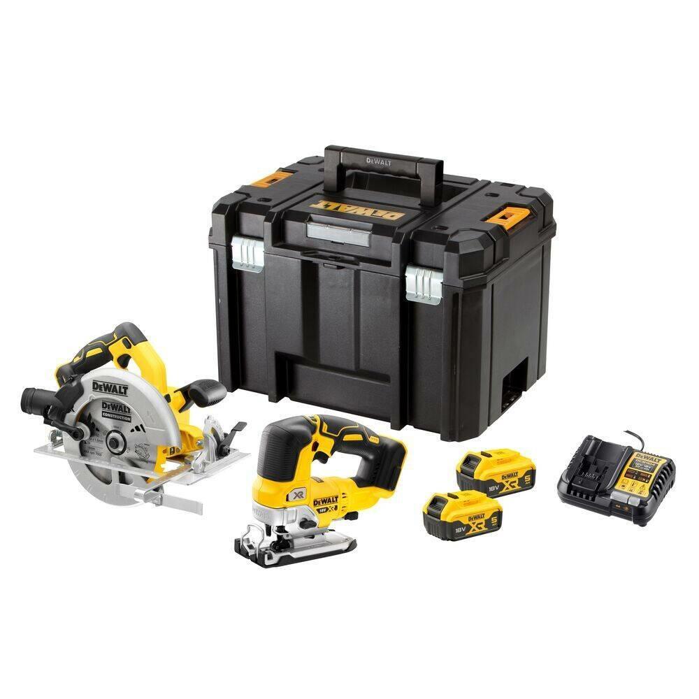 Akku værktøjssæt 18V DeWALT DCK2012P2T - DCS570 + DCS334 - 2x5,0 Ah billede