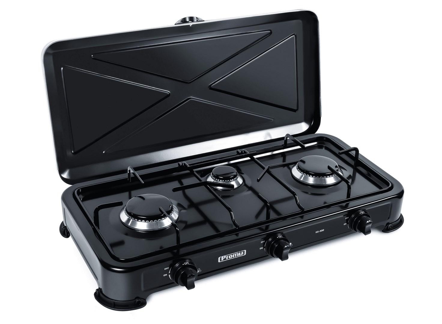 Gasblus 3-blus – PROMIS KG300C, sort billede