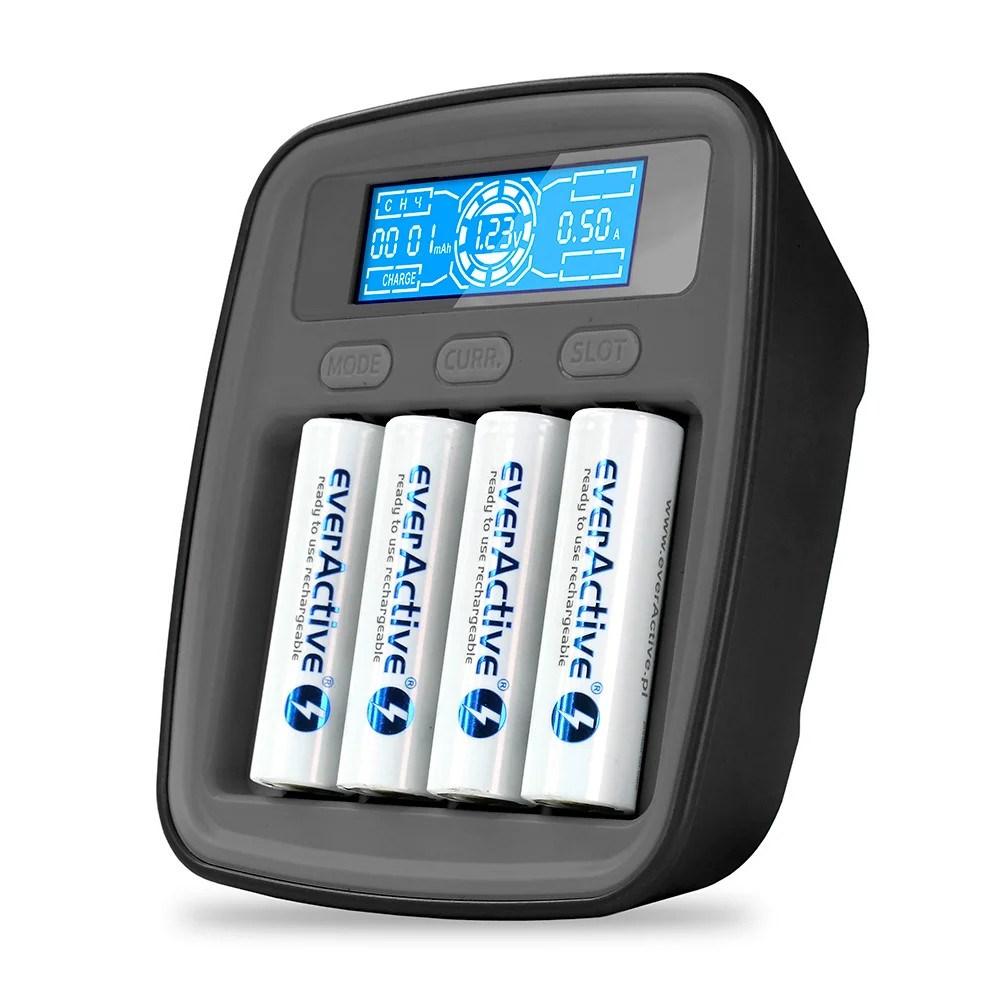 Batterioplader Ni-MH USB-C everActive NC1000MV2 billede