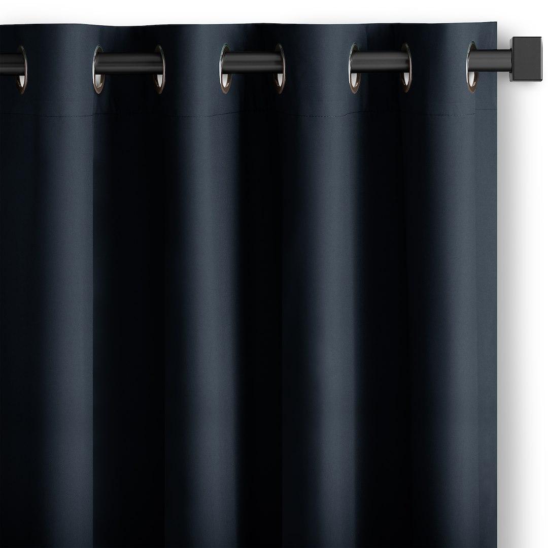 Mørklægningsgardin RESTILO Carli - indigo, øskner, 200×250 cm billede