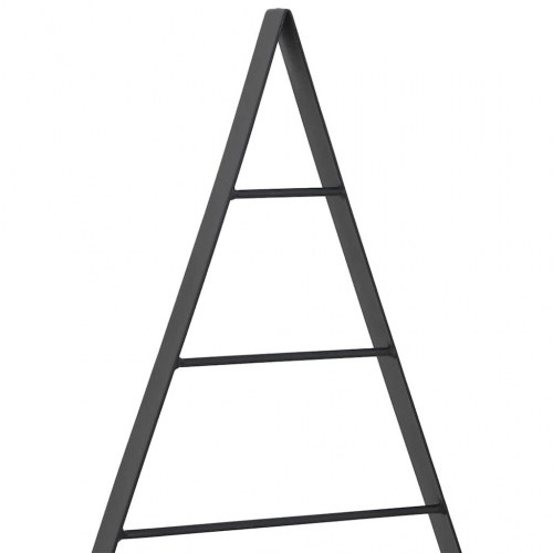 Metal juletræ med stativ Sort 60 cm Stål