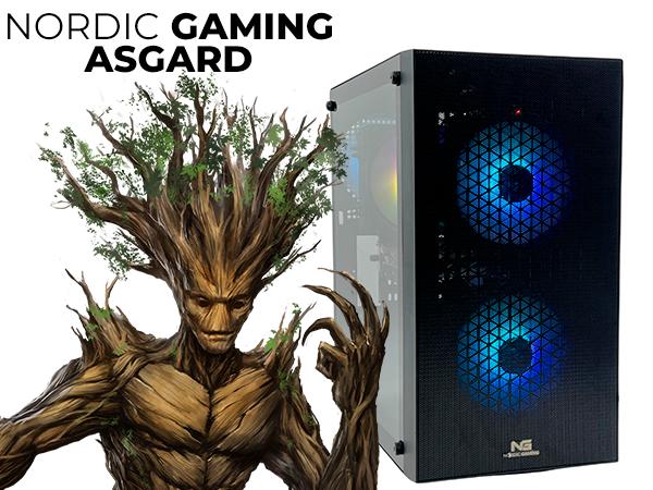 Stationær gaming PC Nordic Gaming Asgard Yggdrasil V3 – Ryzen 7, 16 GB RAM, RX 7600, 1 TB SSD