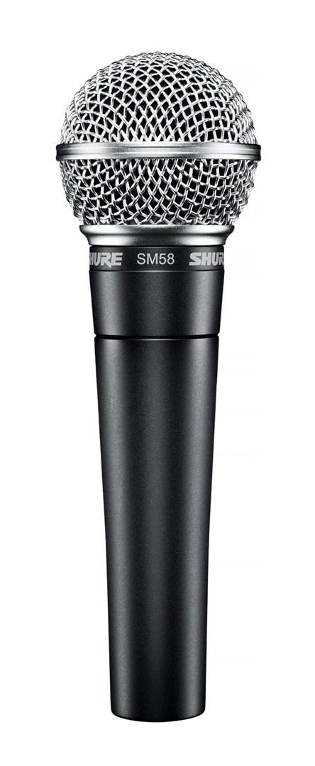 Mikrofon til sang – Shure SM58, sort, kablet, kardioide
