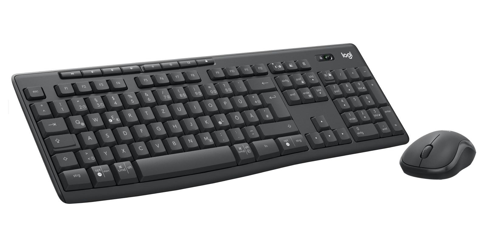 Trådløst tastatur og mus - Logitech MK370 Combo for Business (grafit) billede