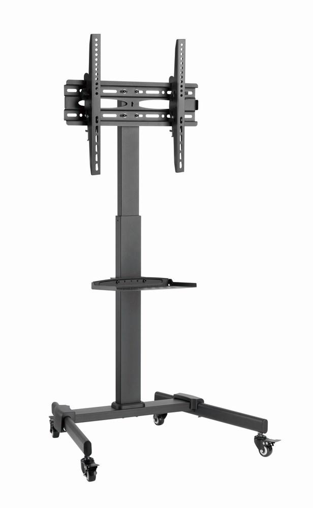 Skærmstander på hjul Gembird TVS-55T-01, 32"-55", vippefunktion, sort billede