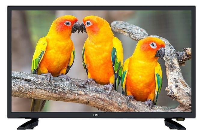 24" HD TV LIN – HD Ready, DVB-T2, sort billede