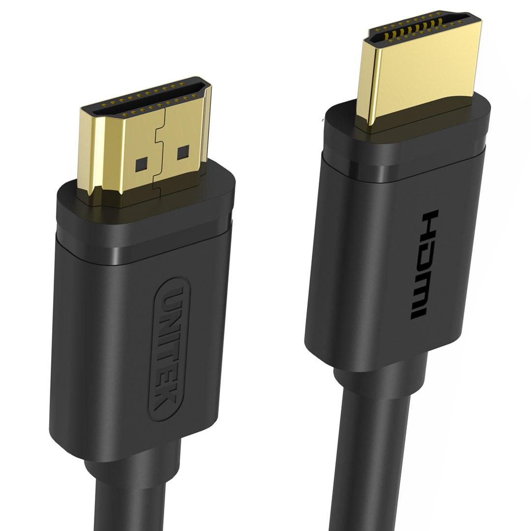 HDMI-kabel 2 m – UNITEK Y-C138M, HDMI Type A, sort billede