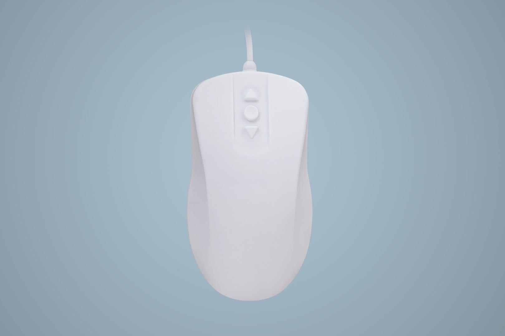 Computer-mus Cherry AK-PMH12 - medicinsk, ambidextrøs, USB, optisk 1.000 DPI, hvid