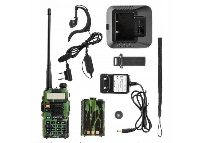 Walkie talkie BAOFENG UV-5R HTQ Camo – 5 W, FM, VOX billede