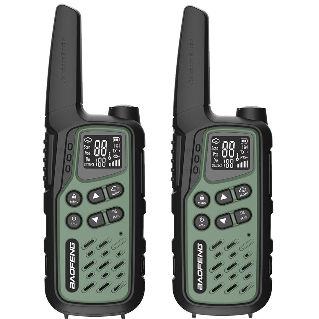 Walkie talkie BAOFENG BF-T25E – grøn, sæt med 2 billede