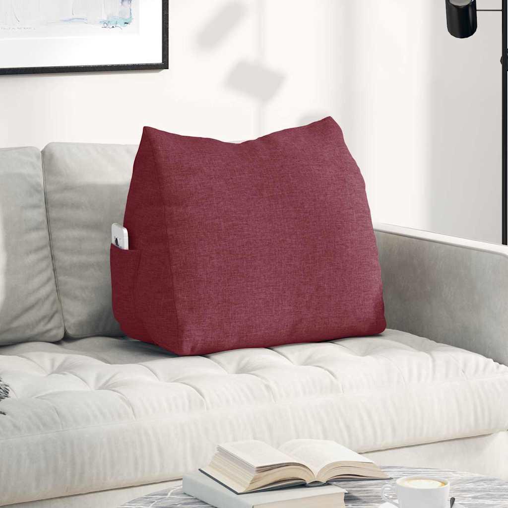 Rygpude Vinrød 60 x 20 x 50 cm Stof billede