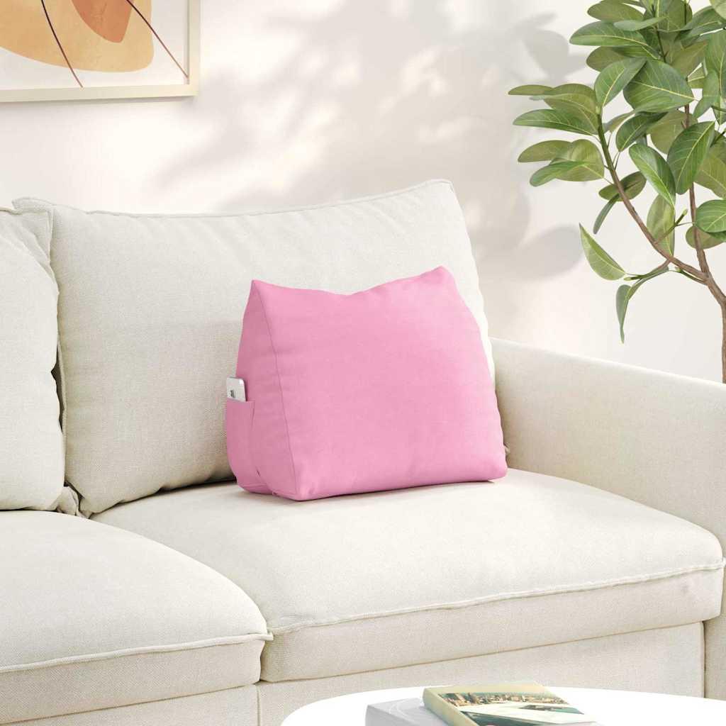 Rygpude Lyserød 45 x 20 x 35 cm Stof billede
