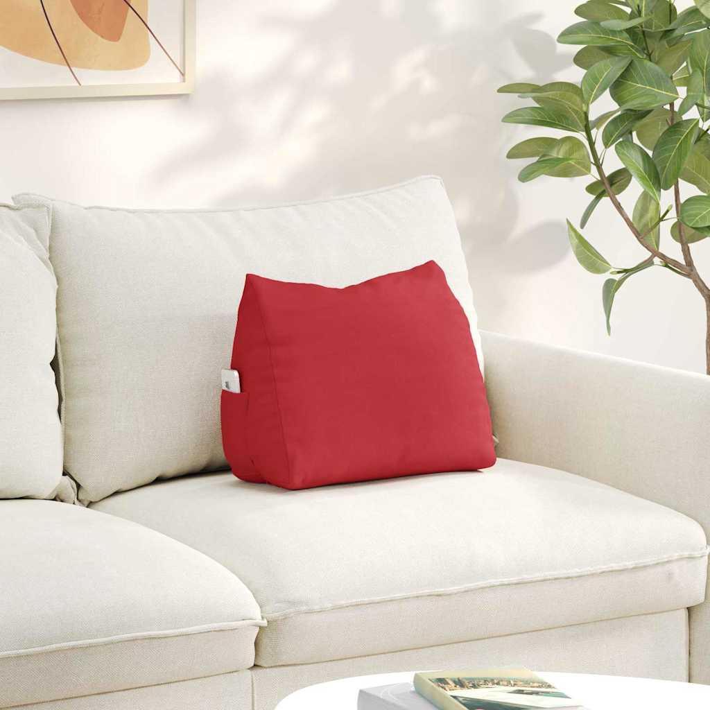 Rygpude Rød 45 x 20 x 35 cm Stof billede