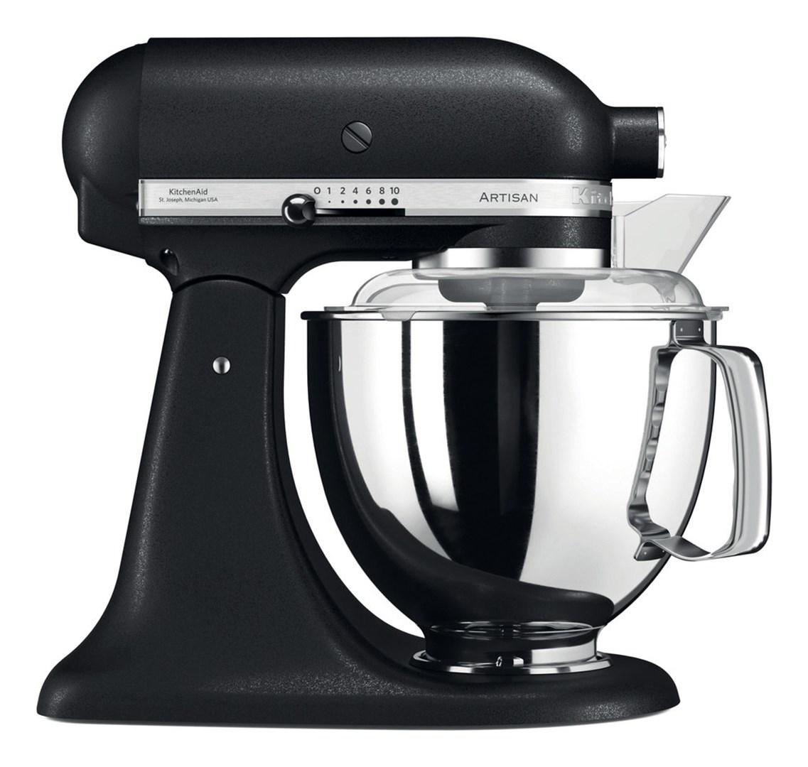 Køkkenmaskine KitchenAid Artisan 4,8 l - 300 W - Støbejerns-sort billede
