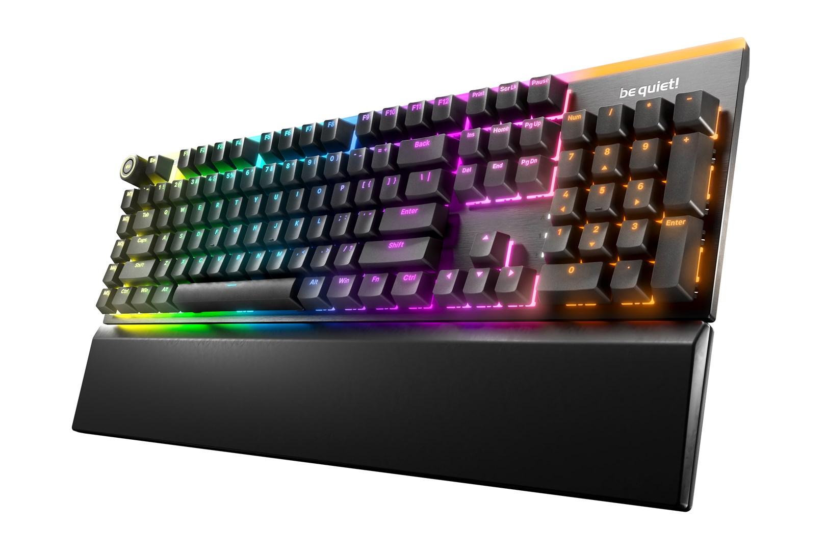 Gaming tastatur be quiet! Light Mount Silent Tactile - fuld størrelse, RGB, USB, US ANSI billede