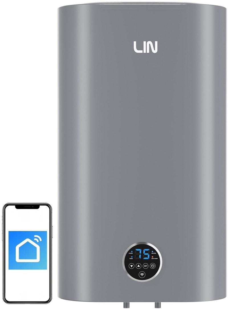 Varmtvandsbeholder LIN 80 L grå med Wi‑Fi (elektrisk) billede