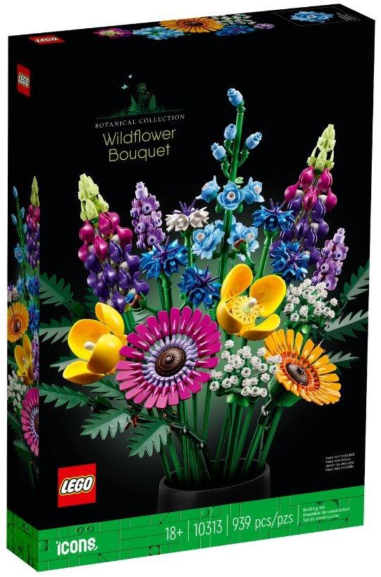 LEGO byggeri - LEGO Icons Vildblomst-bouquet 10313 (18+, 939 dele)