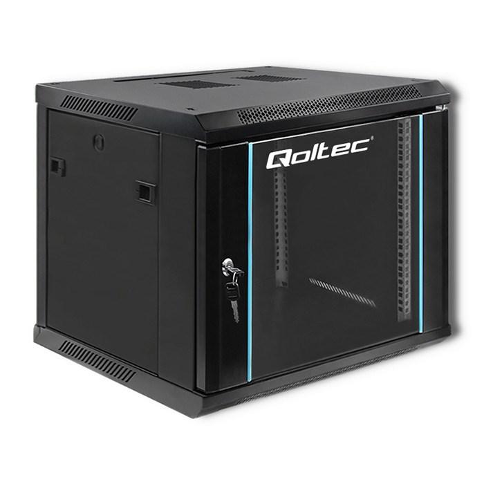 Vægmonteret rackskab 9U - Qoltec, 60×60×50 cm billede