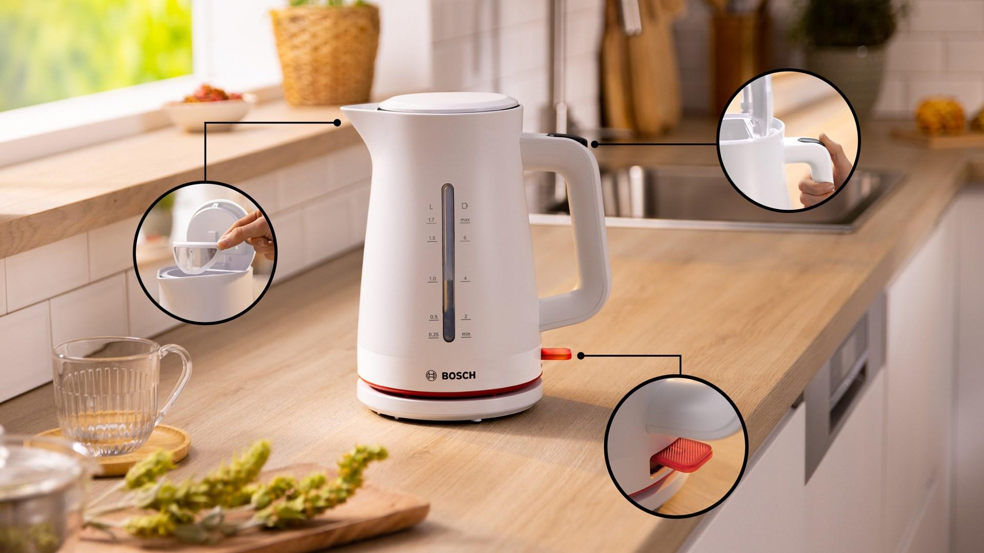 Elkedel Bosch MyMoment TWK3M121 1,7 l - 2.400 W, hvid billede
