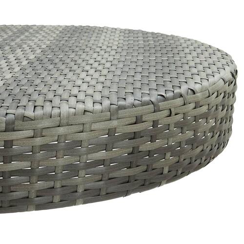 Barsæt til haven 5 dele med hynder polyrattan grå