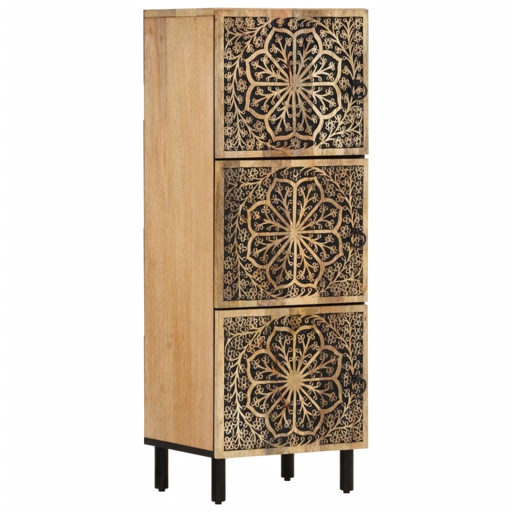 Skab 40x33x110 cm massivt mangotræ billede