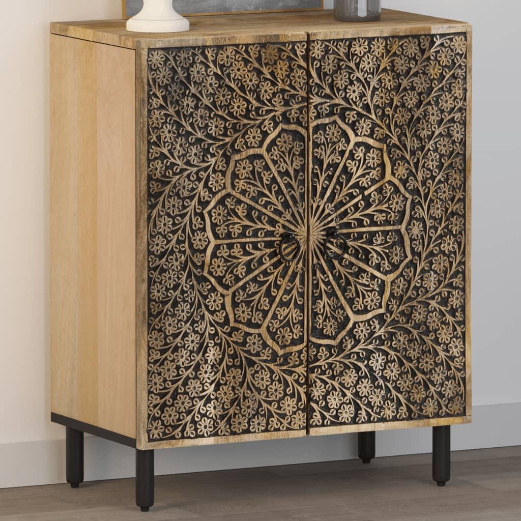 Skab 60x33x75 cm massivt mangotræ billede