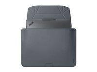 Laptop hylster Lenovo Origami 15,6" - grå polyurethan billede