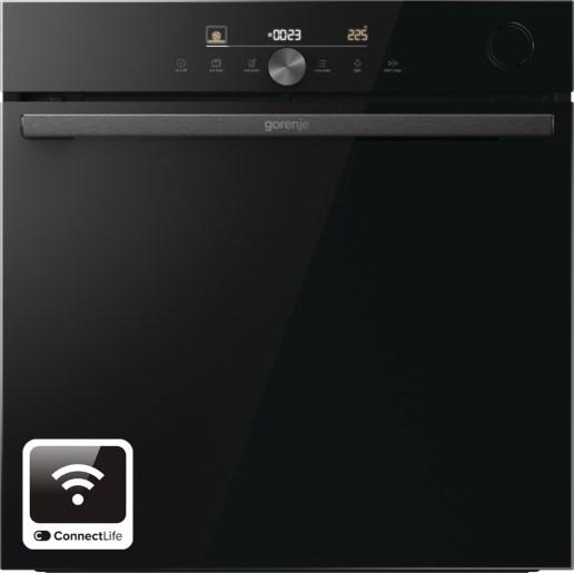 Indbygningsovn Gorenje BPSA6747DGWI, 77 l, pyrolyse, sort billede