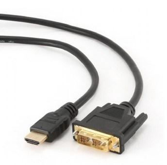 HDMI til DVI-D kabel 1,8 m - Gembird, han/han, sort billede