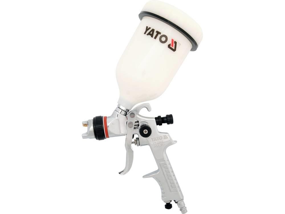 Sprøjtepistol trykluft YATO - 0,6 l beholder billede