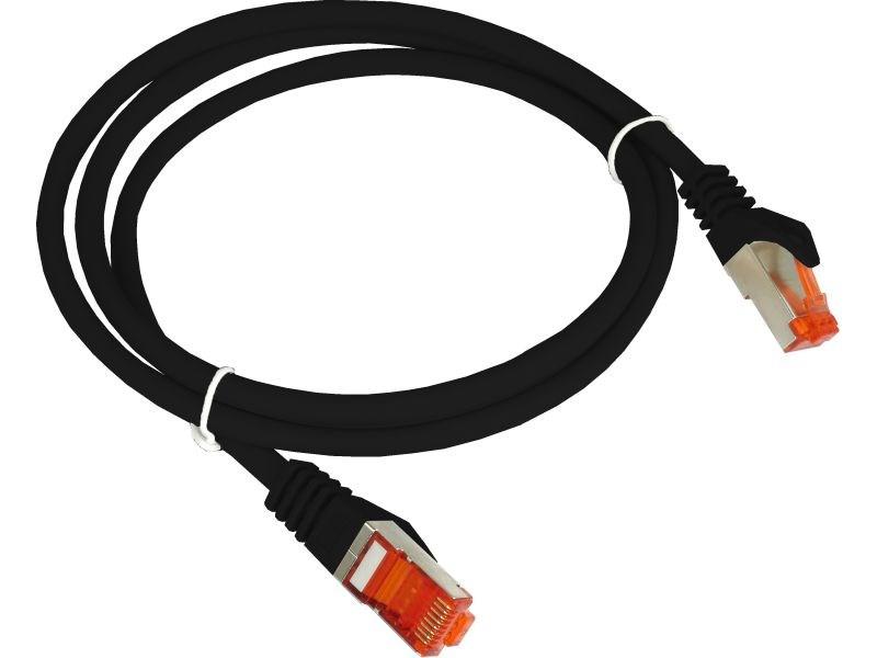 Netværkskabel Cat6 F/UTP – Alantec patchkabel 0,5 m, sort billede