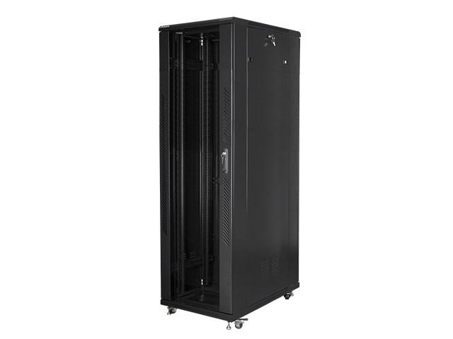 Serverrack 42U - Lanberg fritstående rackskab, 80×100 cm, sort billede