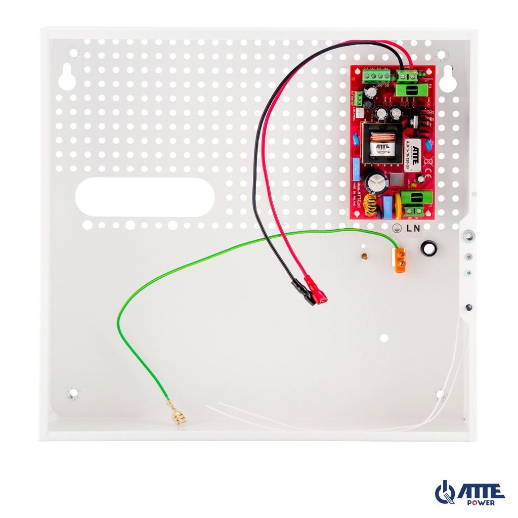 Strømforsyning 12 V 6 A 72 W buffer – Atte AUPS-70-120-F billede