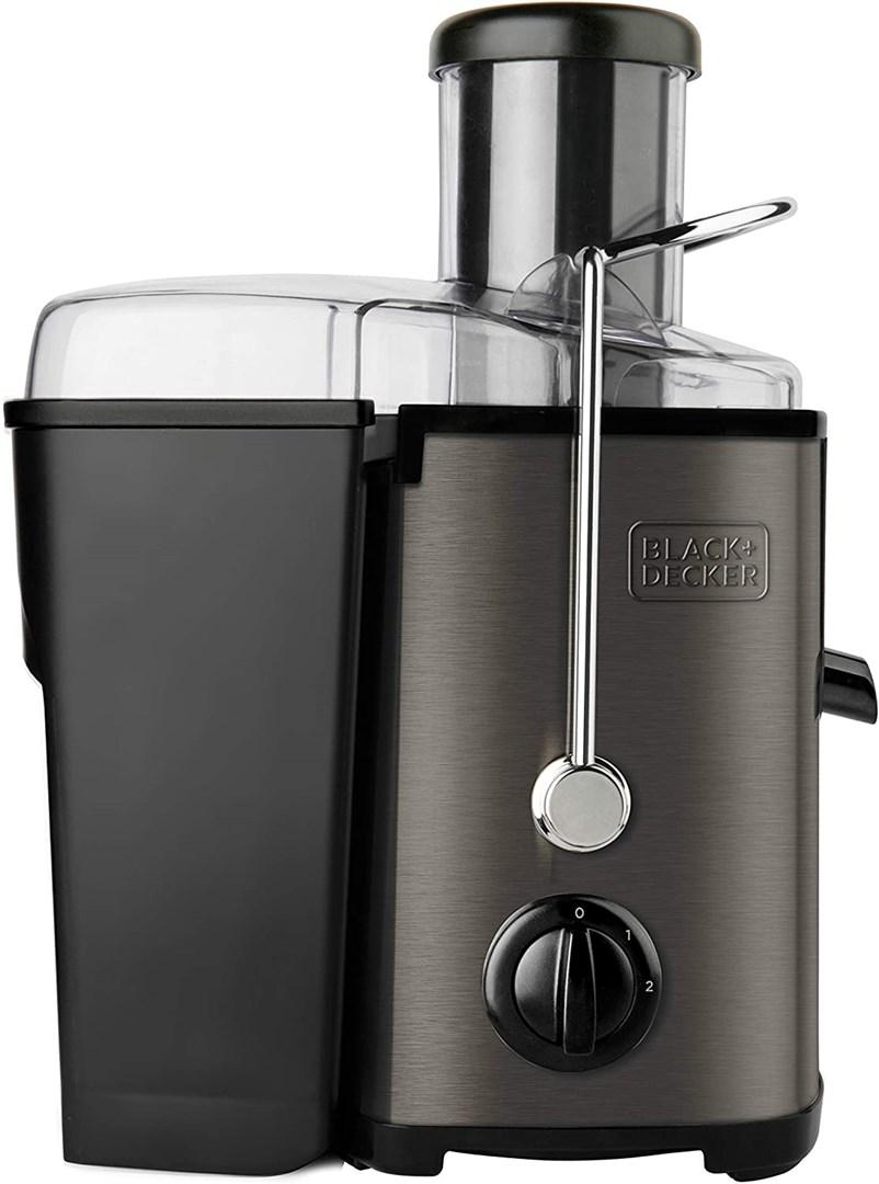 Juicer til frugt og grønt Black+Decker BXJE600E 600 W - sort/sølv billede
