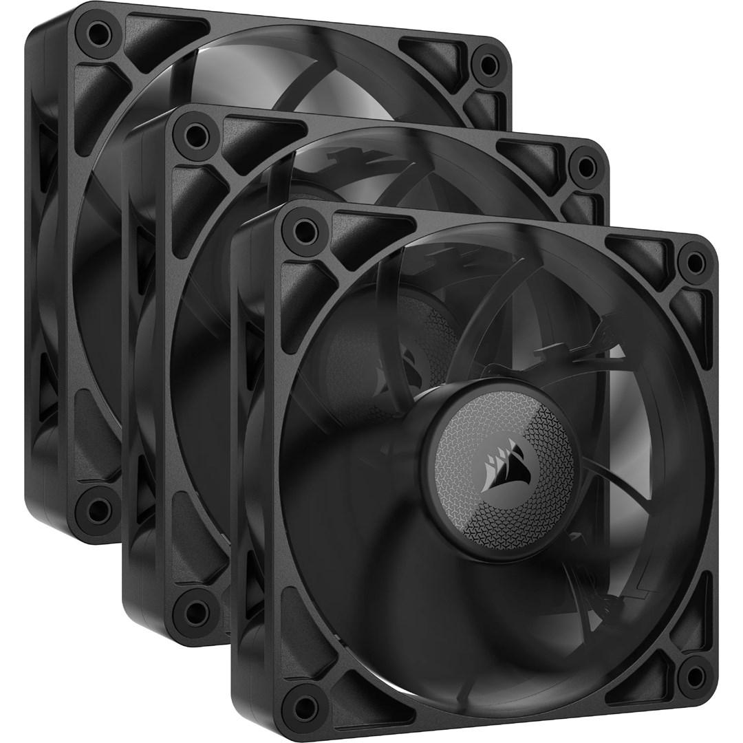 Corsair iCUE LINK RX120 MAX (3-pack starter kit) - Kabinet køler - 120mm - Sort - 36 dBA