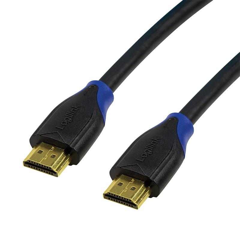LogiLink High Speed with Ethernet HDMI-kabel med Ethernet 15m Sort